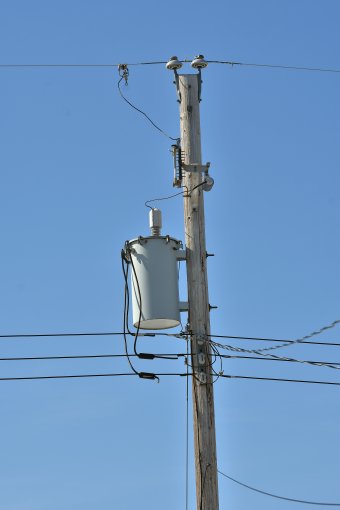 Electrical transformer. PCBs were once used in electrical transformers.